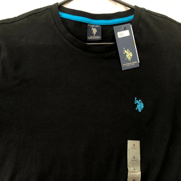 U.S. Polo Assn. Men's Long Sleeve Crew Neck T-Shirt, Black, Small - Picture 1 of 7